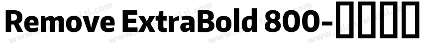 Remove ExtraBold 800字体转换